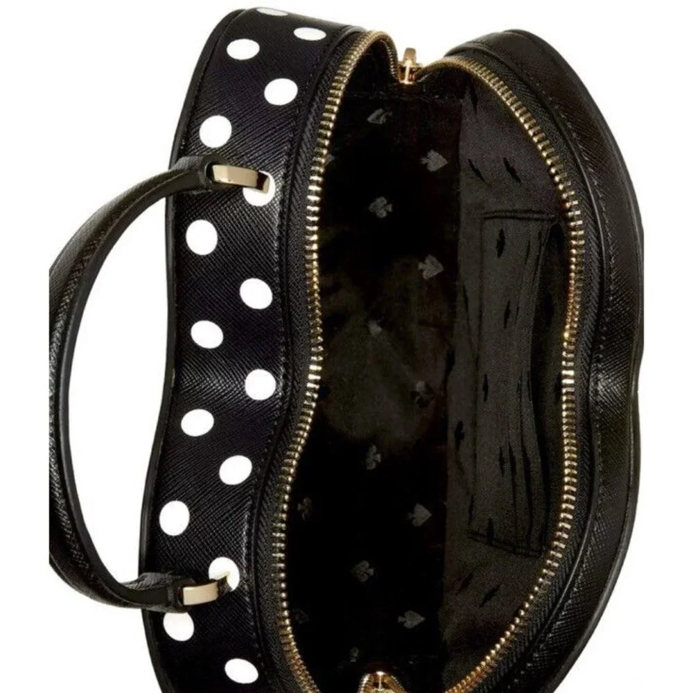 Kate Spade purse Love Shack Heart handbag crossbody in polka dots NWT - Picture 4 of 8